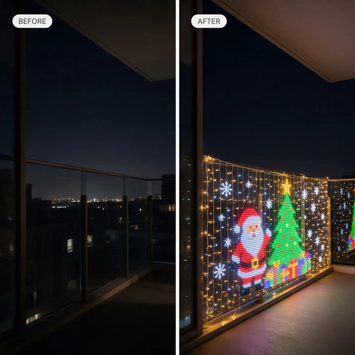 Balcony before and after