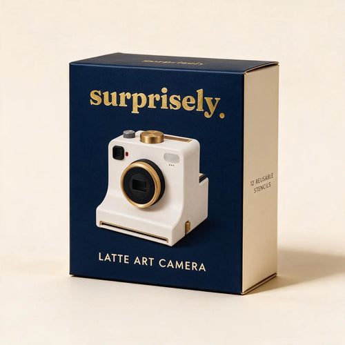 Latte Art Camera gift box